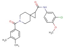 N-(3-chloro-4-methoxyphenyl)-6-(3,4-dimethylbenzoyl)-6-azaspiro[2.5]octane-1-carboxamide