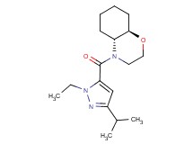 (4aR*,8aR*)-4-[(1-ethyl-3-isopropyl-1H-pyrazol-5-yl)carbonyl]octahydro-2H-1,4-benzoxazine