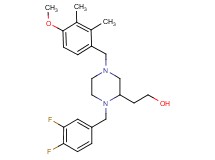 2-[1-(3,4-difluorobenzyl)-4-(4-methoxy-2,3-dimethylbenzyl)-2-piperazinyl]ethanol