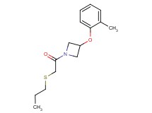 3-(2-methylphenoxy)-1-[(propylthio)acetyl]azetidine