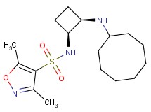 N-[(1S*,2R*)-2-(cyclooctylamino)cyclobutyl]-3,5-dimethyl-4-isoxazolesulfonamide