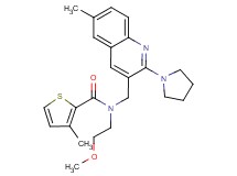 N-(2-methoxyethyl)-3-methyl-N-{[6-methyl-2-(1-pyrrolidinyl)-3-quinolinyl]methyl}-2-thiophenecarboxamide