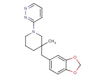 3-[3-(1,3-benzodioxol-5-ylmethyl)-3-methylpiperidin-1-yl]pyridazine