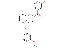 2-chloro-N-ethyl-N-({1-[2-(3-methoxyphenyl)ethyl]-3-piperidinyl}methyl)isonicotinamide