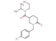 1-(4-chlorobenzyl)-N-(2-hydroxyethyl)-N-isopropyl-6-oxo-3-piperidinecarboxamide