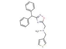 1-[3-(diphenylmethyl)-1,2,4-oxadiazol-5-yl]-N-methyl-N-(3-thienylmethyl)methanamine