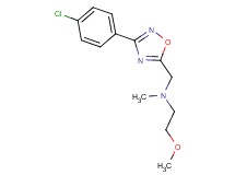 N-{[3-(4-chlorophenyl)-1,2,4-oxadiazol-5-yl]methyl}-2-methoxy-N-methylethanamine