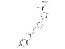 (4R)-4-{4-[({[(6-chloro-3-pyridinyl)amino]carbonyl}amino)methyl]-1H-1,2,3-triazol-1-yl}-N-methyl-L-prolinamide hydrochloride