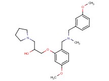 1-(5-methoxy-2-{[(3-methoxybenzyl)(methyl)amino]methyl}phenoxy)-3-(1-pyrrolidinyl)-2-propanol