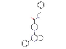 1-(2-phenyl-6,7-dihydro-5H-cyclopenta[d]pyrimidin-4-yl)-N-(2-phenylethyl)-4-piperidinecarboxamide