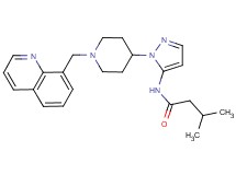 3-methyl-N-{1-[1-(8-quinolinylmethyl)-4-piperidinyl]-1H-pyrazol-5-yl}butanamide