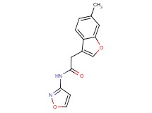 N-3-isoxazolyl-2-(6-methyl-1-benzofuran-3-yl)acetamide