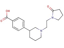 4-{1-[2-(2-oxopyrrolidin-1-yl)ethyl]piperidin-3-yl}benzoic acid