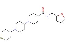 N-(tetrahydro-2-furanylmethyl)-1'-(tetrahydro-2H-thiopyran-4-yl)-1,4'-bipiperidine-4-carboxamide