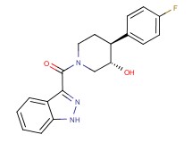 (3S*,4S*)-4-(4-fluorophenyl)-1-(1H-indazol-3-ylcarbonyl)piperidin-3-ol