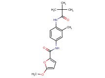 N-{4-[(2,2-dimethylpropanoyl)amino]-3-methylphenyl}-5-methoxy-2-furamide