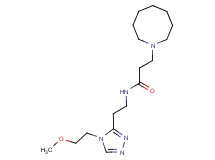3-azocan-1-yl-N-{2-[4-(2-methoxyethyl)-4H-1,2,4-triazol-3-yl]ethyl}propanamide