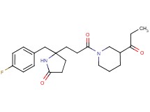 5-(4-fluorobenzyl)-5-[3-oxo-3-(3-propionyl-1-piperidinyl)propyl]-2-pyrrolidinone