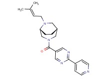 (1R*,5R*)-6-(3-methyl-2-buten-1-yl)-3-{[2-(4-pyridinyl)-5-pyrimidinyl]carbonyl}-3,6-diazabicyclo[3.2.2]nonane