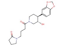 1-{4-[(3S*,4S*)-4-(1,3-benzodioxol-5-yl)-3-hydroxypiperidin-1-yl]-4-oxobutyl}pyrrolidin-2-one