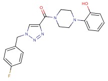 2-(4-{[1-(4-fluorobenzyl)-1H-1,2,3-triazol-4-yl]carbonyl}-1-piperazinyl)phenol