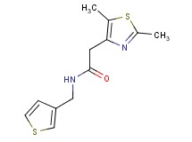 2-(2,5-dimethyl-1,3-thiazol-4-yl)-N-(3-thienylmethyl)acetamide trifluoroacetate