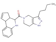 4-[(3-butyl-1,4,6,7-tetrahydro-5H-pyrazolo[4,3-c]pyridin-5-yl)carbonyl]-3a,4,5,9b-tetrahydro-3H-cyclopenta[c]quinoline