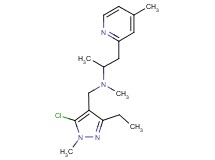 N-[(5-chloro-3-ethyl-1-methyl-1H-pyrazol-4-yl)methyl]-N-methyl-1-(4-methylpyridin-2-yl)propan-2-amine