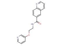N-[2-(3-pyridinyloxy)ethyl]-6-quinolinecarboxamide bis(trifluoroacetate)
