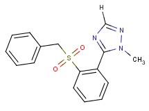 5-[2-(benzylsulfonyl)phenyl]-1-methyl-1H-1,2,4-triazole