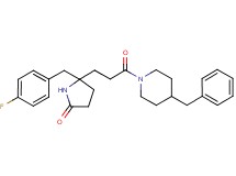 5-[3-(4-benzyl-1-piperidinyl)-3-oxopropyl]-5-(4-fluorobenzyl)-2-pyrrolidinone