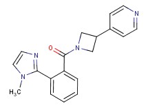 4-{1-[2-(1-methyl-1H-imidazol-2-yl)benzoyl]-3-azetidinyl}pyridine