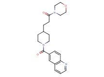 6-({4-[3-(4-morpholinyl)-3-oxopropyl]-1-piperidinyl}carbonyl)quinoline