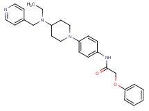 N-(4-{4-[ethyl(4-pyridinylmethyl)amino]-1-piperidinyl}phenyl)-2-phenoxyacetamide