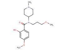 2-hydroxy-4-methoxy-N-(3-methoxypropyl)-N-(1-methyl-4-piperidinyl)benzamide