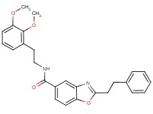 N-[2-(2,3-dimethoxyphenyl)ethyl]-2-(2-phenylethyl)-1,3-benzoxazole-5-carboxamide