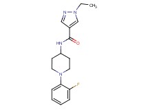 1-ethyl-N-[1-(2-fluorophenyl)-4-piperidinyl]-1H-pyrazole-4-carboxamide trifluoroacetate