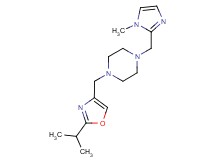 1-[(2-isopropyl-1,3-oxazol-4-yl)methyl]-4-[(1-methyl-1H-imidazol-2-yl)methyl]piperazine