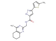 N-[(4-methyl-5,6,7,8-tetrahydro-2-quinazolinyl)methyl]-3-(5-methyl-2-thienyl)-1H-pyrazole-5-carboxamide