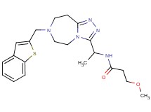 N-{1-[7-(1-benzothien-2-ylmethyl)-6,7,8,9-tetrahydro-5H-[1,2,4]triazolo[4,3-d][1,4]diazepin-3-yl]ethyl}-3-methoxypropanamide