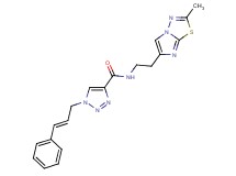 N-[2-(2-methylimidazo[2,1-b][1,3,4]thiadiazol-6-yl)ethyl]-1-[(2E)-3-phenyl-2-propen-1-yl]-1H-1,2,3-triazole-4-carboxamide