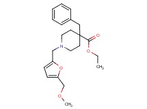 ethyl 4-benzyl-1-{[5-(methoxymethyl)-2-furyl]methyl}-4-piperidinecarboxylate