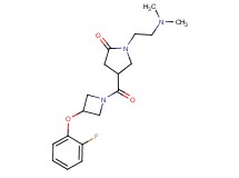 1-[2-(dimethylamino)ethyl]-4-{[3-(2-fluorophenoxy)-1-azetidinyl]carbonyl}-2-pyrrolidinone