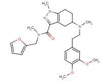 5-[[2-(3,4-dimethoxyphenyl)ethyl](methyl)amino]-N-(2-furylmethyl)-N,1-dimethyl-4,5,6,7-tetrahydro-1H-indazole-3-carboxamide