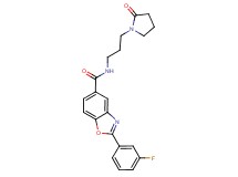 2-(3-fluorophenyl)-N-[3-(2-oxopyrrolidin-1-yl)propyl]-1,3-benzoxazole-5-carboxamide