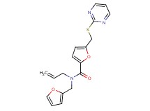 N-allyl-N-(2-furylmethyl)-5-[(pyrimidin-2-ylthio)methyl]-2-furamide
