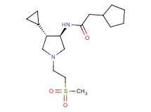 2-cyclopentyl-N-{rel-(3R,4S)-4-cyclopropyl-1-[2-(methylsulfonyl)ethyl]-3-pyrrolidinyl}acetamide hydrochloride