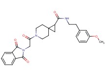 6-[(1,3-dioxo-1,3-dihydro-2H-isoindol-2-yl)acetyl]-N-[2-(3-methoxyphenyl)ethyl]-6-azaspiro[2.5]octane-1-carboxamide