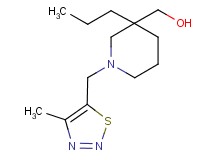 {1-[(4-methyl-1,2,3-thiadiazol-5-yl)methyl]-3-propylpiperidin-3-yl}methanol