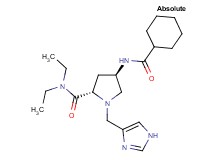 (4R)-4-[(cyclohexylcarbonyl)amino]-N,N-diethyl-1-(1H-imidazol-4-ylmethyl)-L-prolinamide